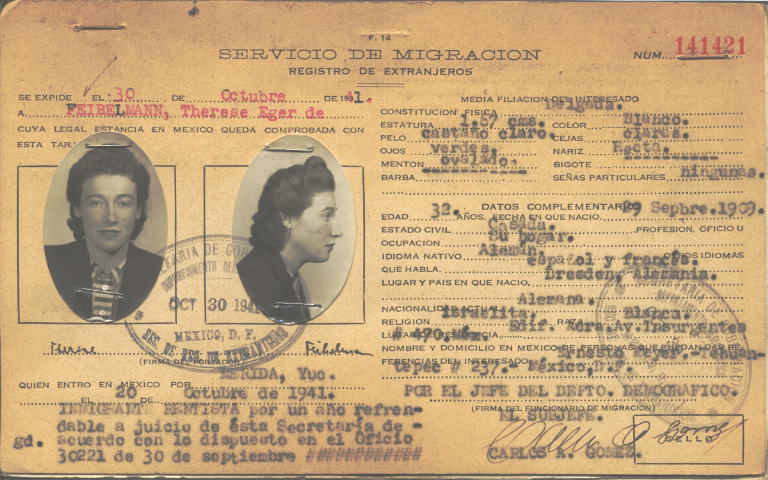 Therese Feibelman Eger de