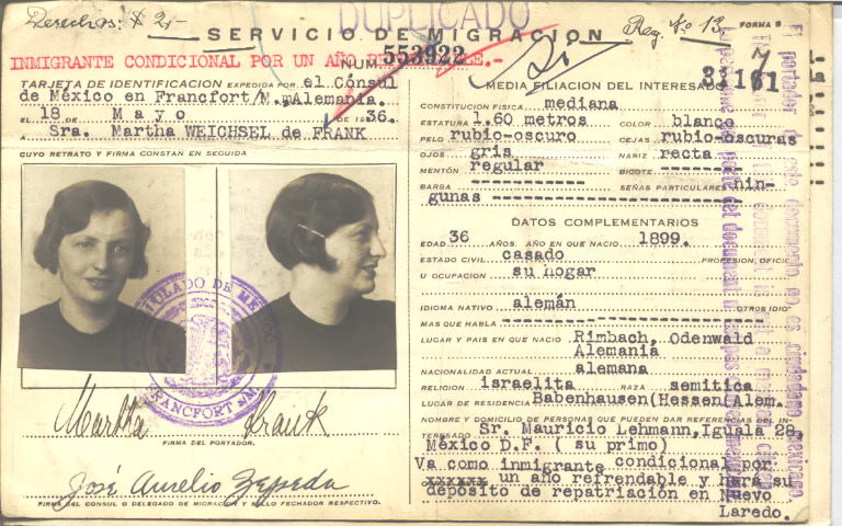 Martha Weischel de Frank