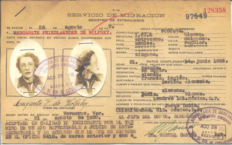 Margarete Friedlaender de Wolfsky