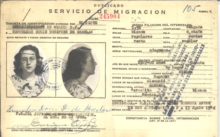 Doris Hammelore Dreifuss de Breslan