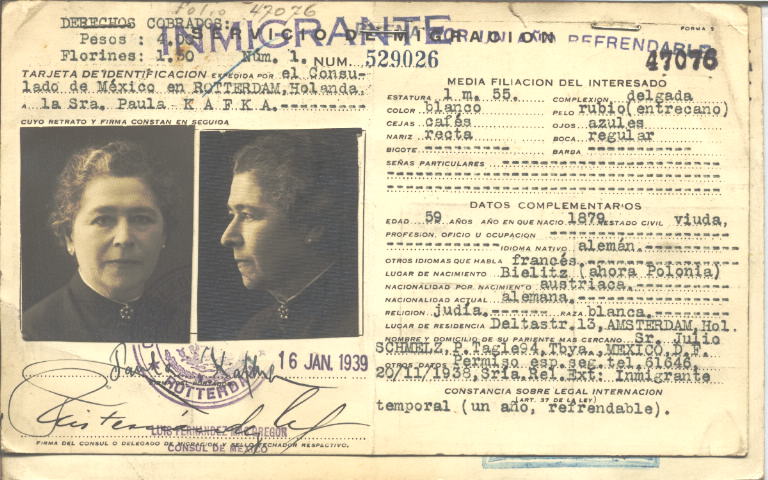 Paula Kafka Schmelz vda. de