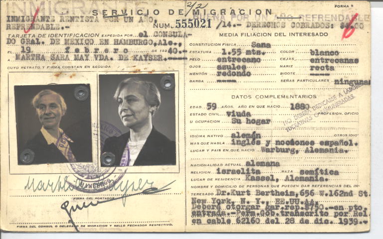 Martha Sara Kayser May vda. de