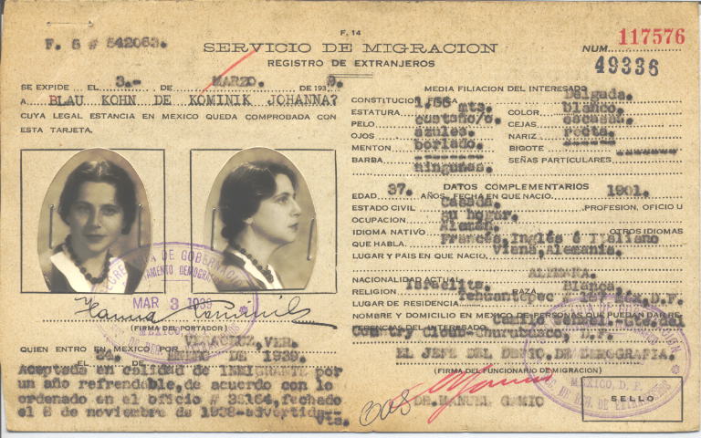 Johana Kominik Blau Kohn de