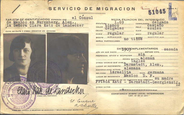 Clara Landecker Katz de