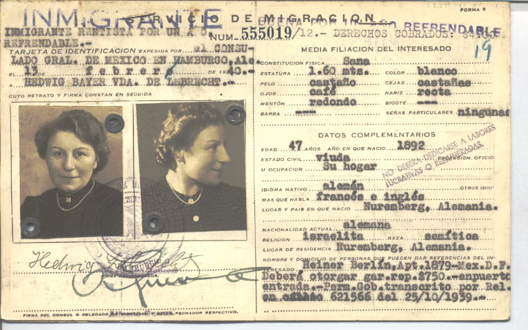 Hedwig Lebrecht Bayer vda. de