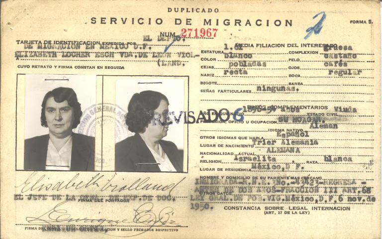 Elizabeth Leon Locher Esch vda. de