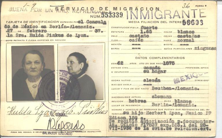 Hulda Lyon Pinkus de