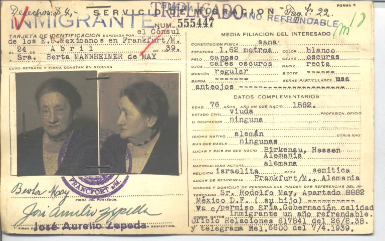 Berta Manheimer de May