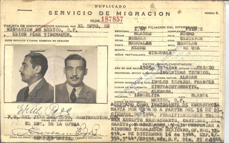 Erich Pese Tischauer