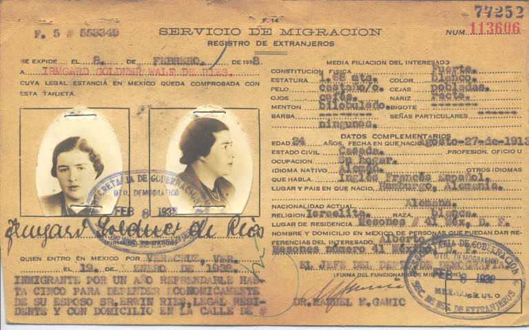 Irmard Ries Goldner Wale de