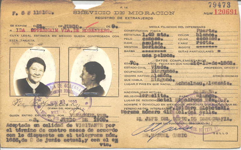 Ida Oppenheim vda. de Rosenberg