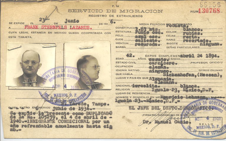 Frank Sternfels Lazarus