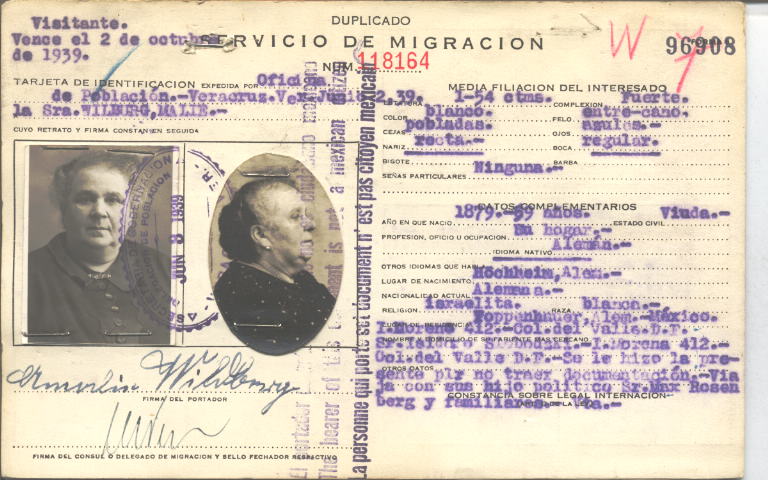 Amalie viuda de Willdberg Kahn