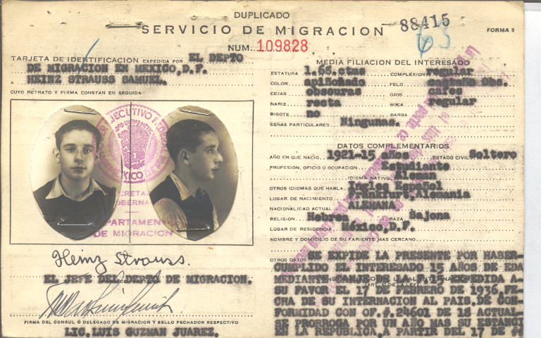 Samuel Heinz, Strauss