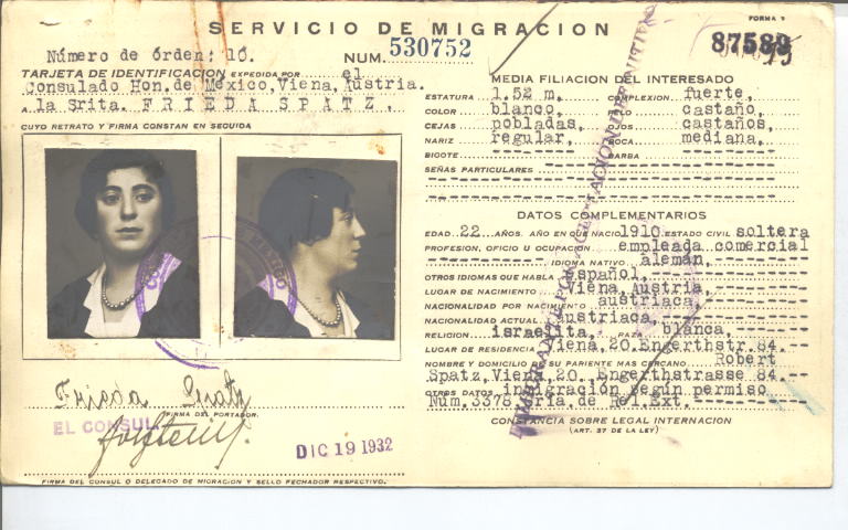 Frida Spatz Homenberger