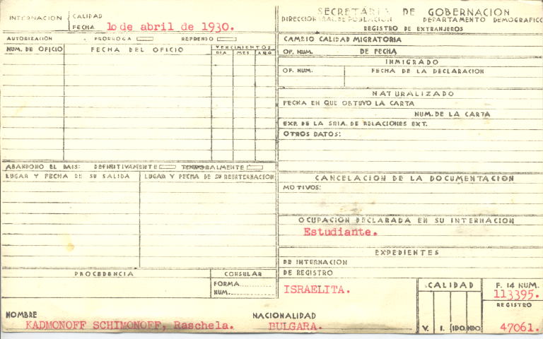 Raschela Kadmonoff Schimonoff