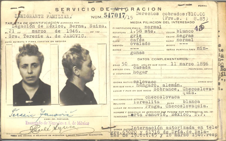 Terezei Janovic A. de