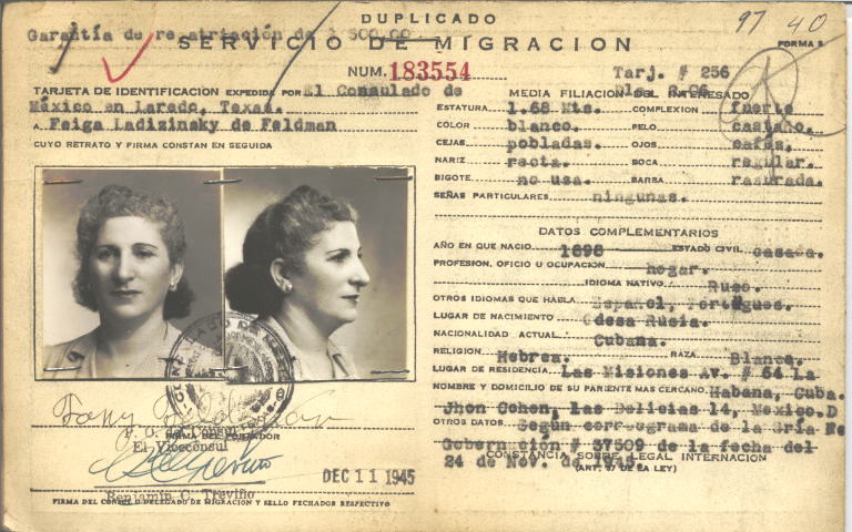 Feiga Ladizinsky de Feldman