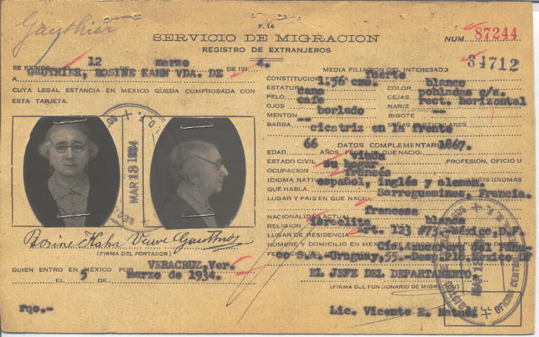 Rosine Gauthier Kahn vda de