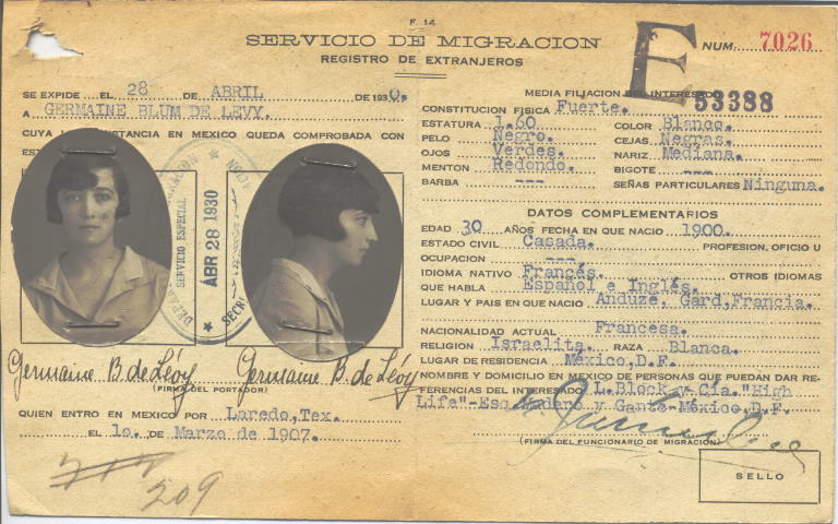 Germaine Levy Blum Bisson de