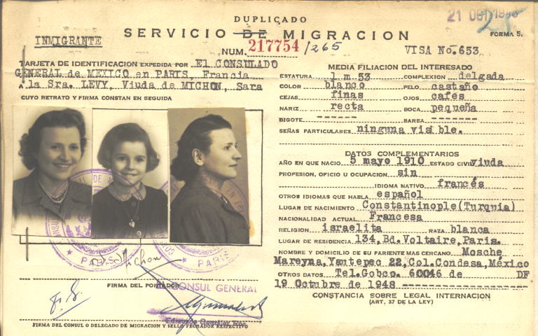 Sara Michon Levy Viuda de