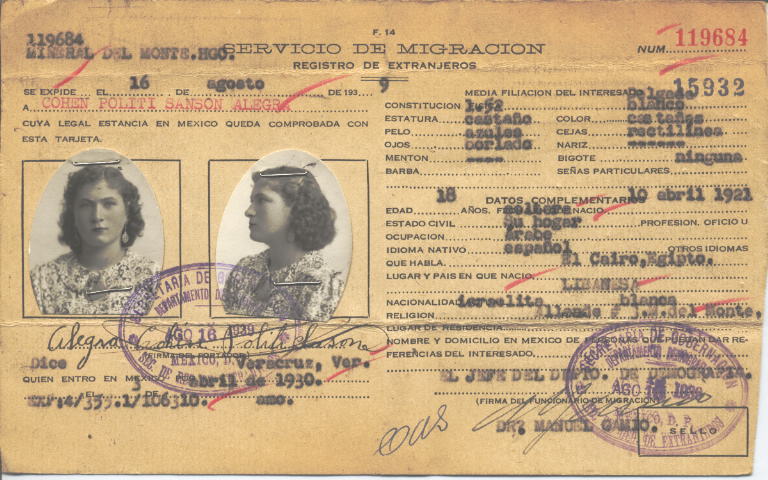 Alegra Cohen Politi Sanson