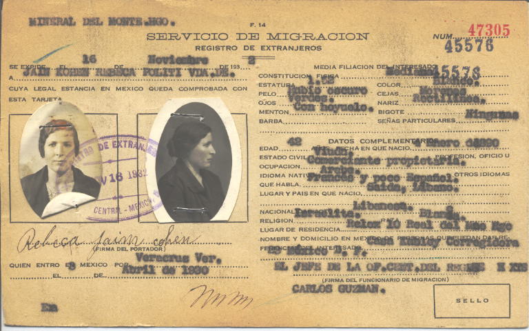 Rebeca Jain Kohen Politi Vda de