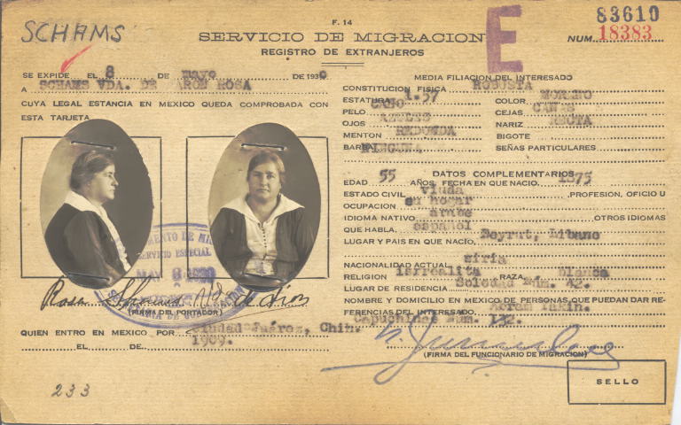 Rosa Schams Vda. de Aarón