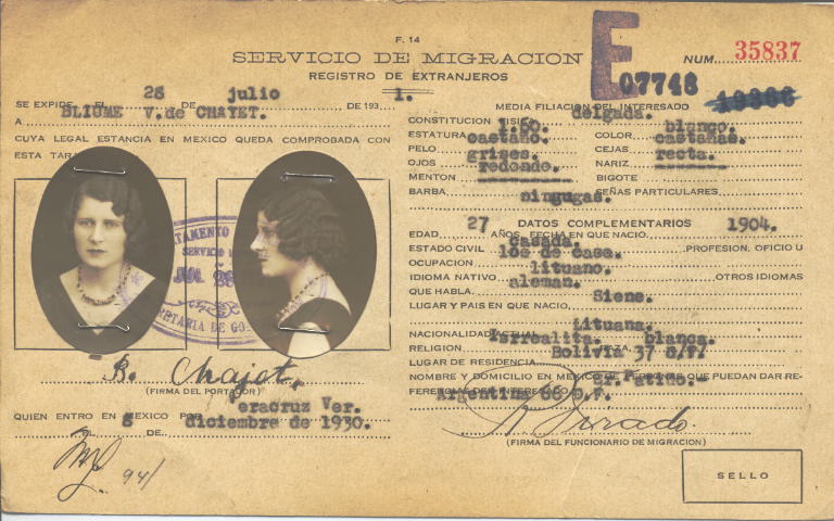 Blime Chayet Vda. De