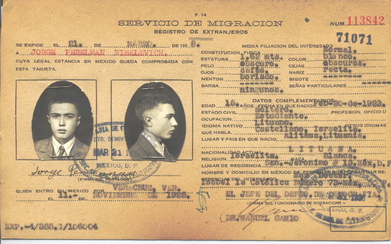 Jorge Perelman Niselevich