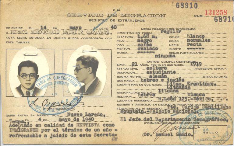 Morduchais Mauritz Ospavats Perecs