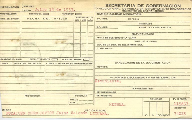 Jaime Salomón Pozaicer Chemojovich