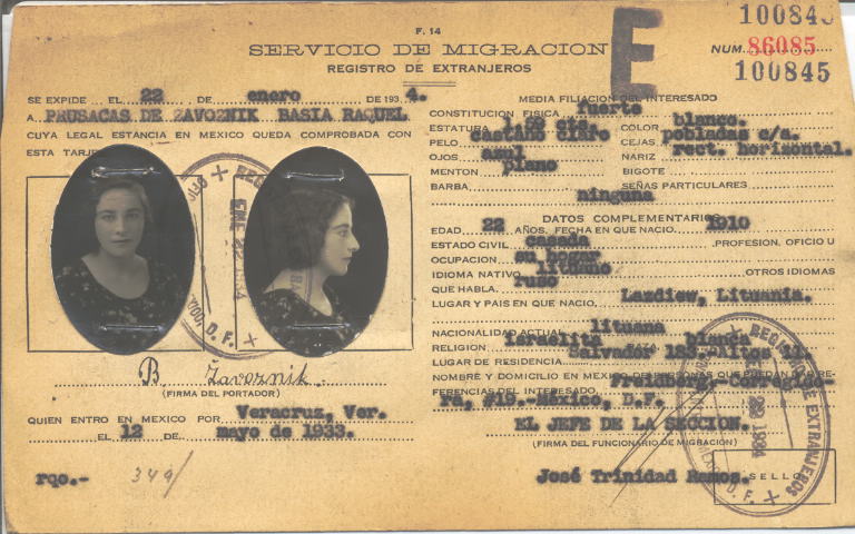 Basia Raquel Prusacas de Zavosnik