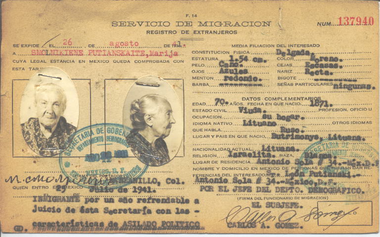 Marija Smolnikeiene Putianskaite