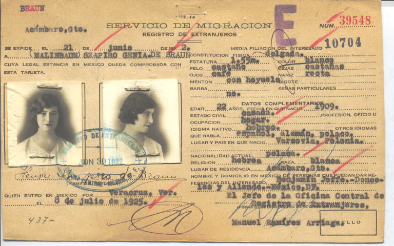 Genia (Malinbaum) Braun Szapiro de