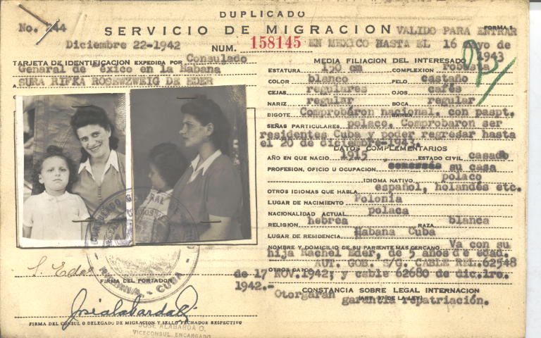 Sura Rifka Eder, Rosenzwei de