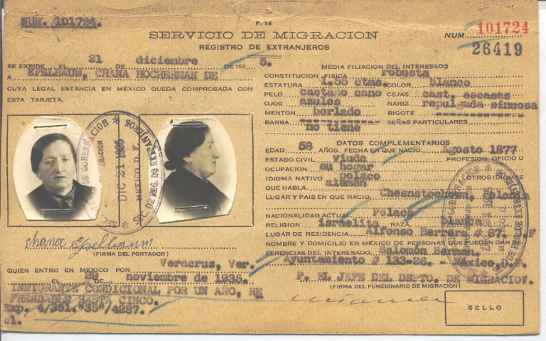 Chana Hocherman de Epelbaum