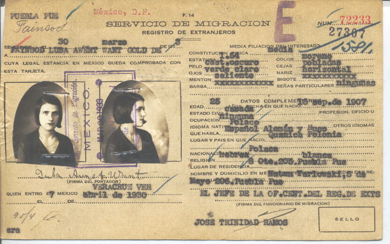 Luba Fainsod Awent Want Golde de