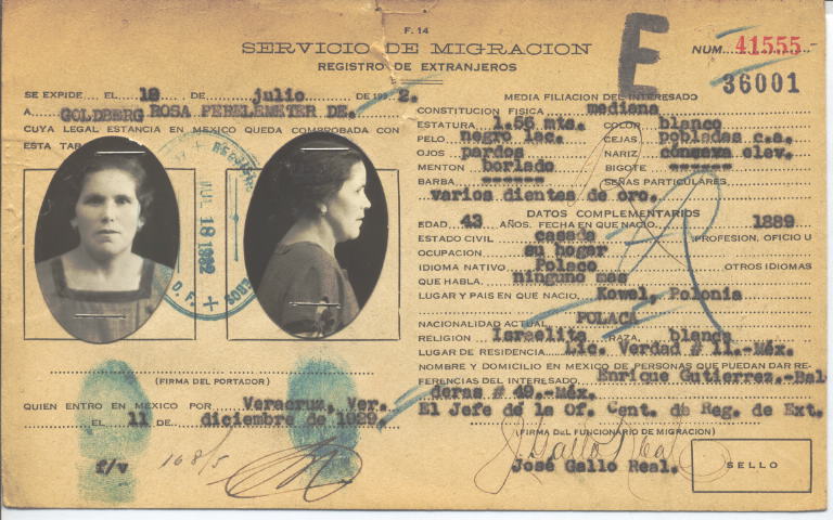 Rosa Goldberg, Perelemeter de Katz