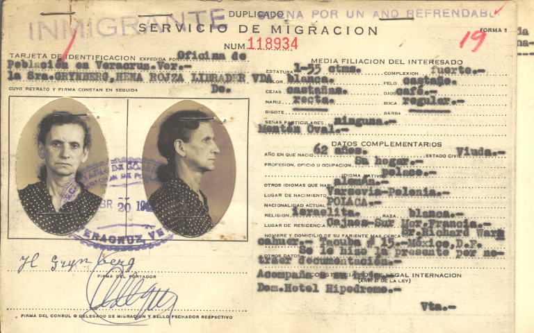 Hena Rojza Grynberg, Librader vda. De