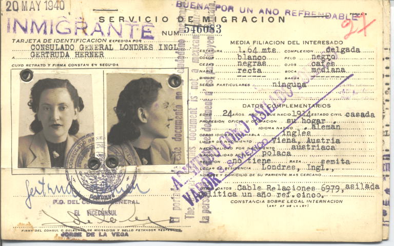 Gertrude Herner, Reiss de