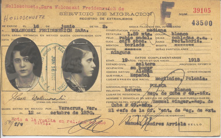 Sara Holloschuetz, Wolonoski de