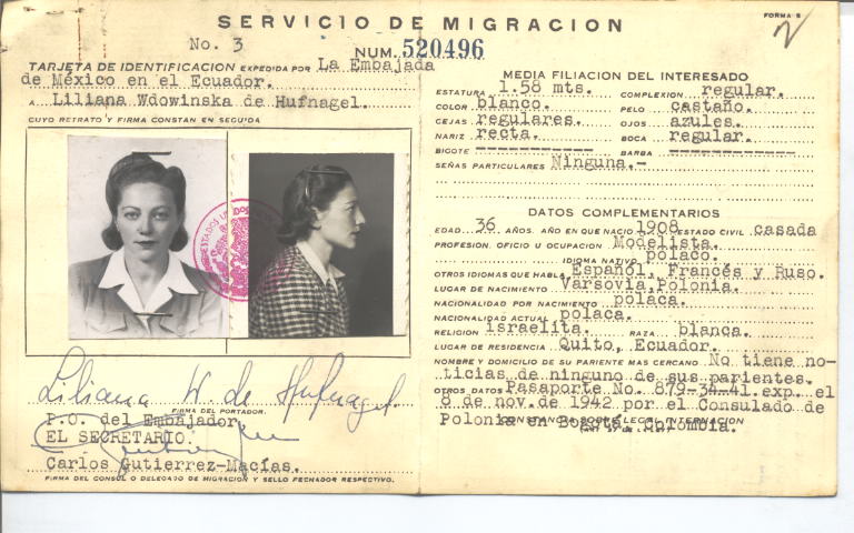 Liliana Hufnagel, Wdowinska de