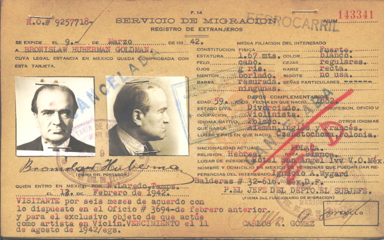 Bronislaw Huberman Goldman