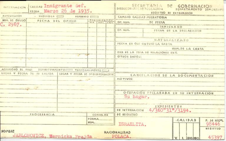 Frejda Jablonowicz Wernicka