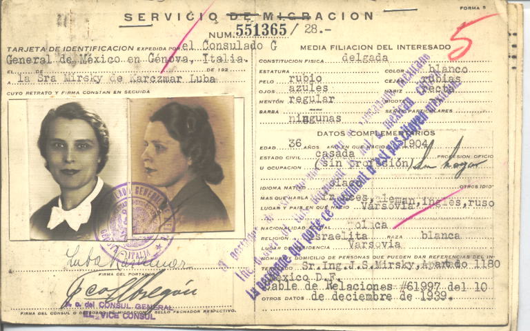 Luba Karczmar, Mirsky de