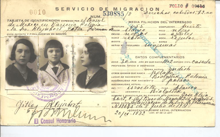 Gitla Eugenia Kleinbort, Firman de