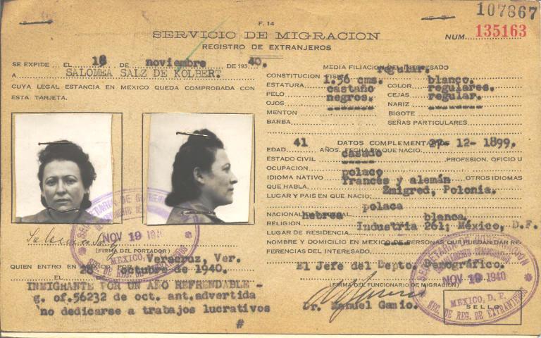 Salomea Kolber, Salz de