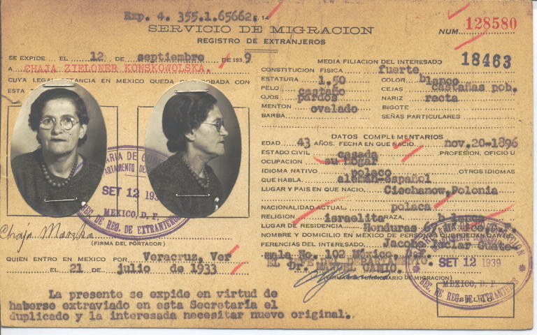 Chaja Konskowoloska, Zieloner de