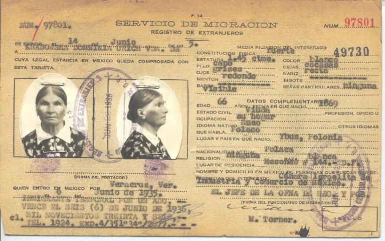 Domnikia Krasowska, Urich Vda. De